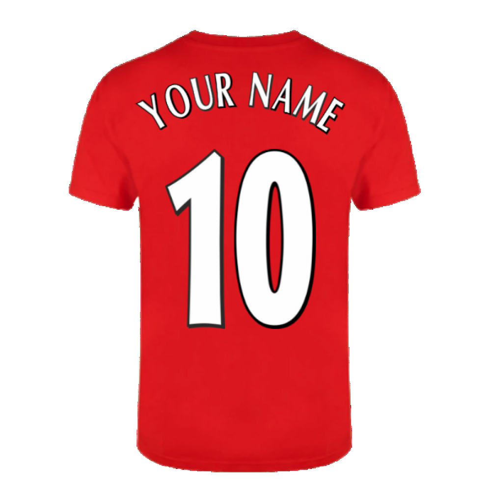 The Invincibles 49 Unbeaten T-Shirt (Red) (Your Name)