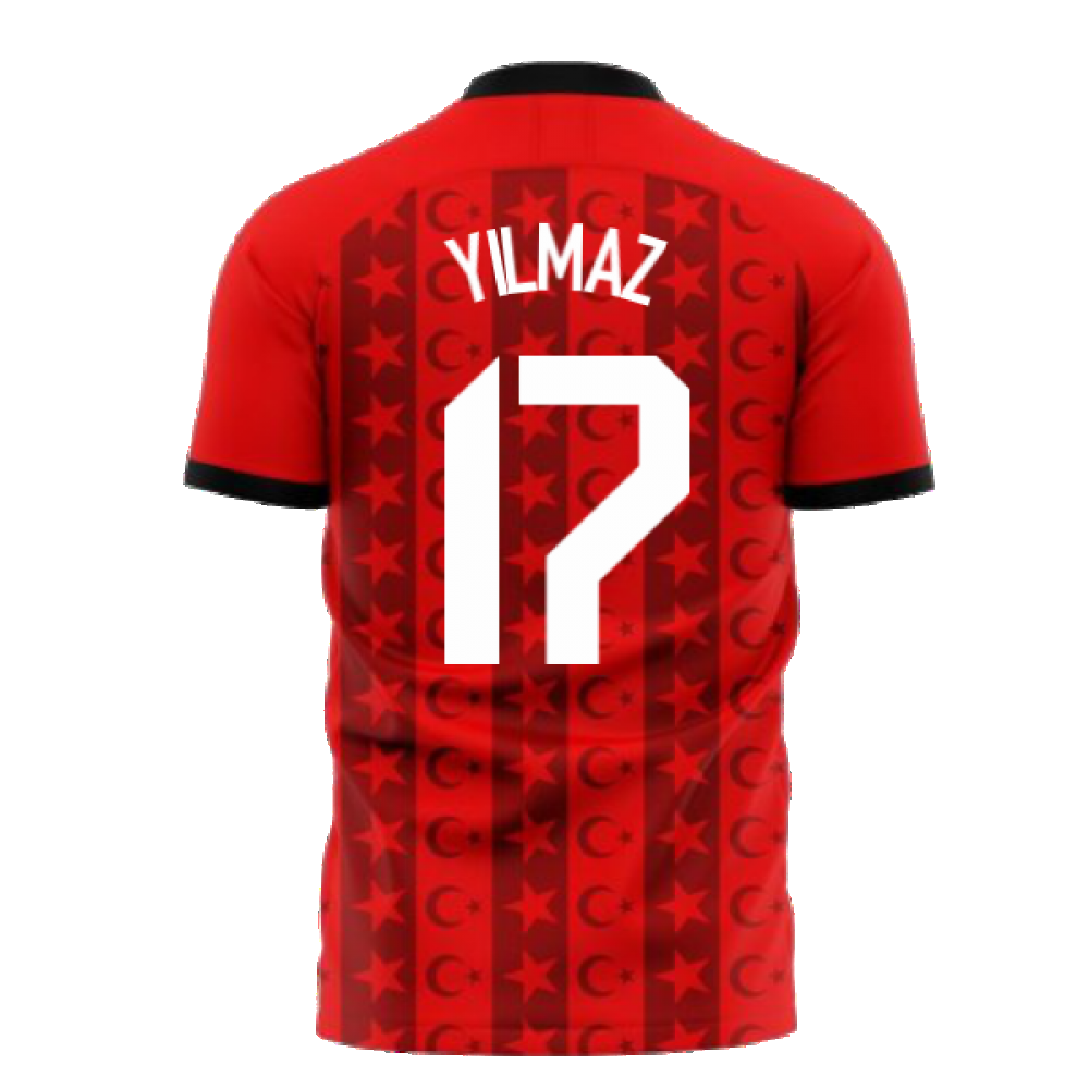 Turkey 2024-2025 Home Concept Football Kit (Libero) (YILMAZ 17)