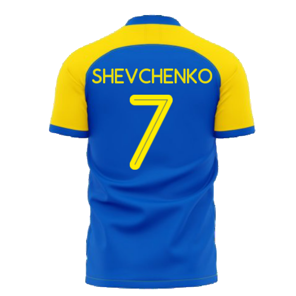 Ukraine Stop War Concept Football Kit (Libero) - Blue (SHEVCHENKO 7)