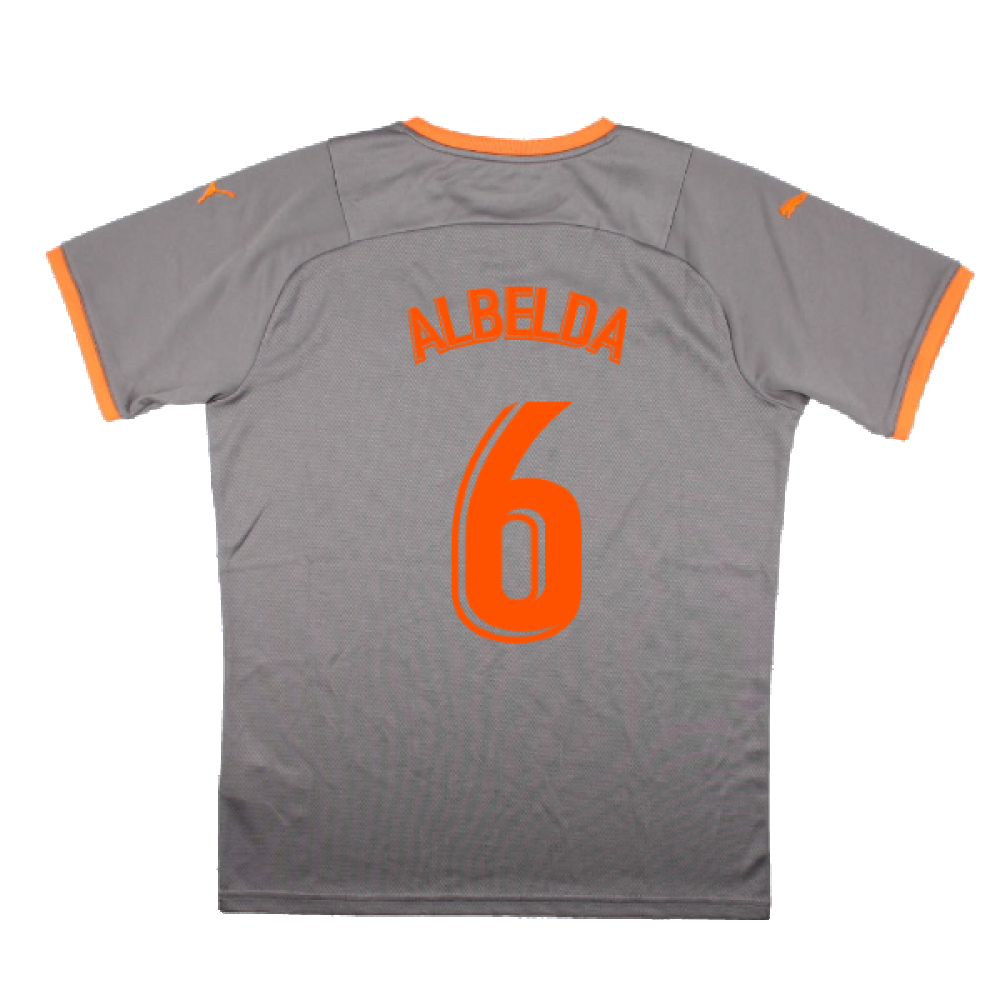 Valencia 2021-22 Fourth Shirt (Sponsorless) (M) (Mint) (ALBELDA 6)