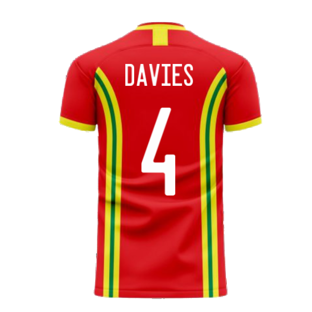 Wales 2024-2025 Home Concept Football Kit (Libero) (DAVIES 4)