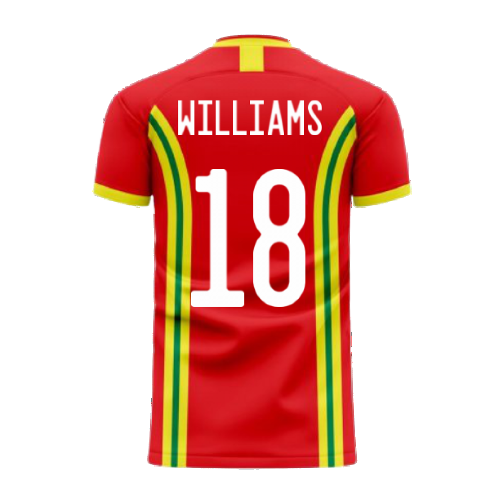 Wales 2024-2025 Home Concept Football Kit (Libero) (WILLIAMS 18)