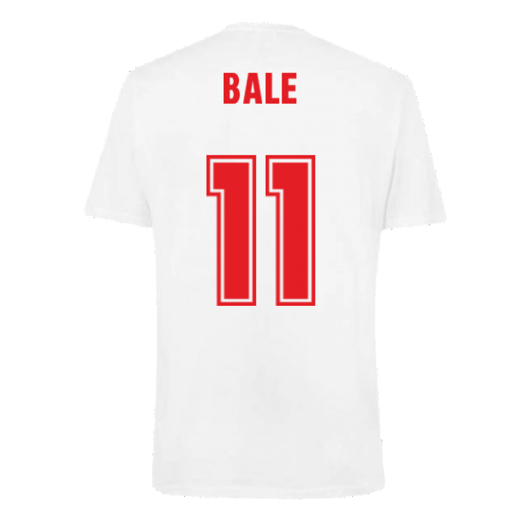 Wales 2021 Polyester T-Shirt (White) (BALE 11)