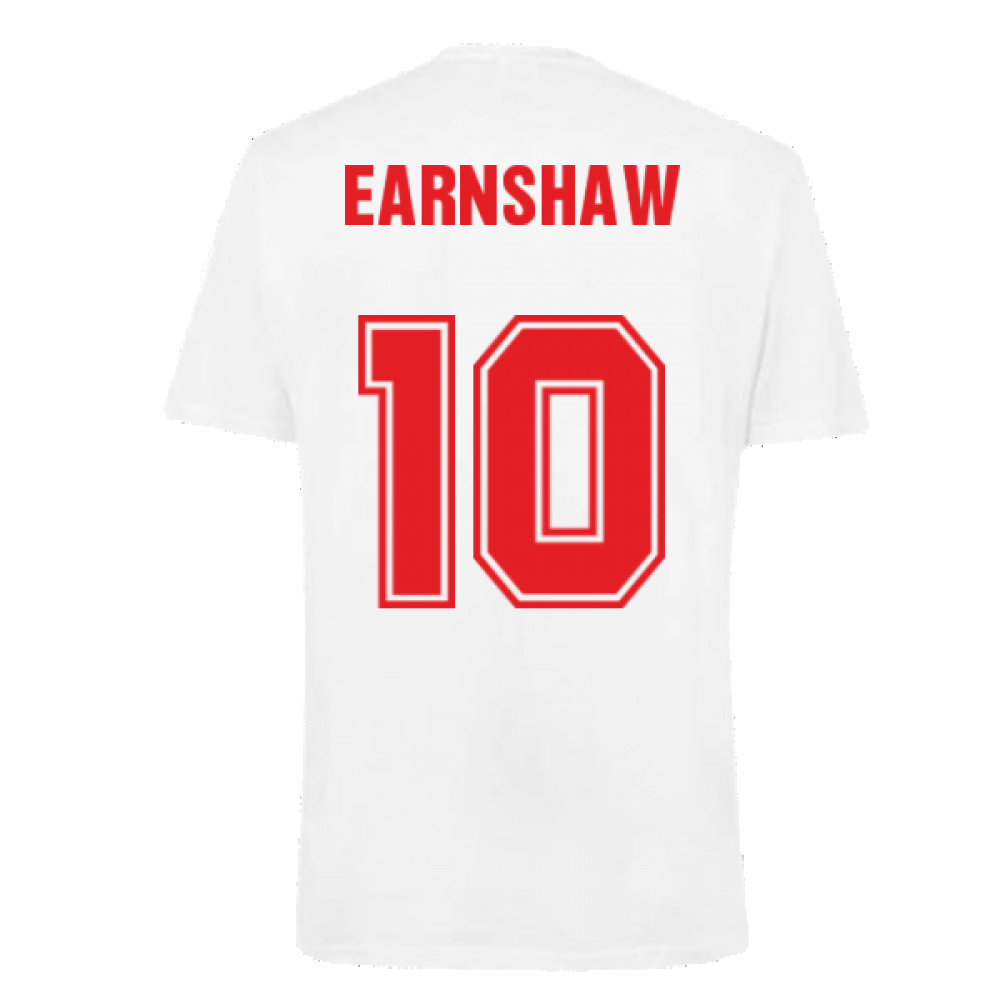 Wales 2021 Polyester T-Shirt (White) (EARNSHAW 10)