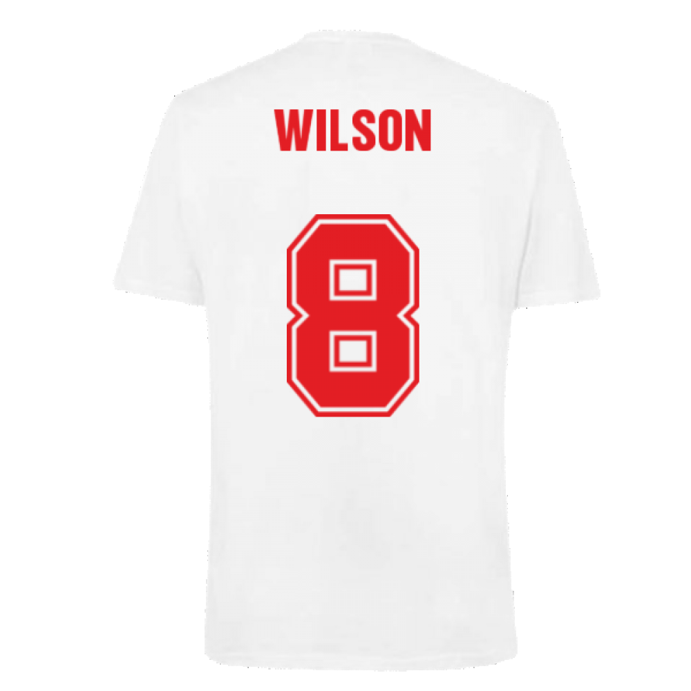 Wales 2021 Polyester T-Shirt (White) (WILSON 8)