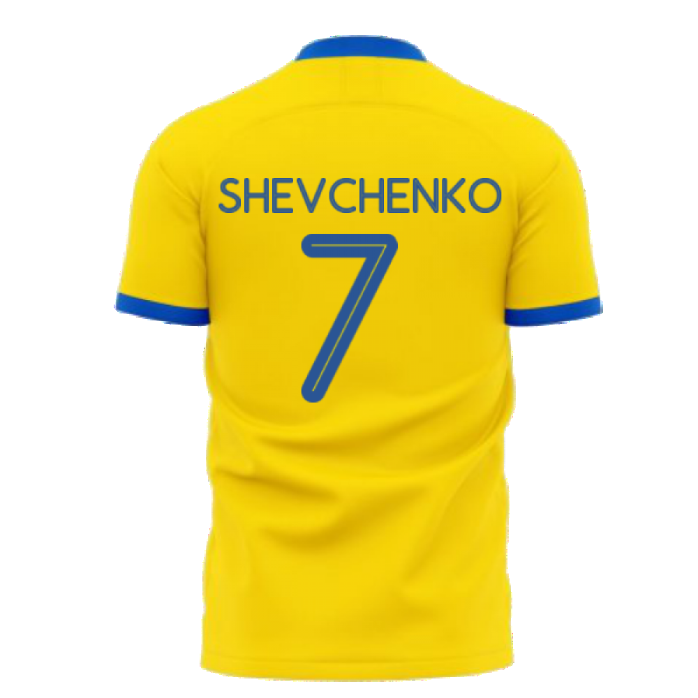 We Are With You Ukraine Concept Football Kit (Libero) (SHEVCHENKO 7)