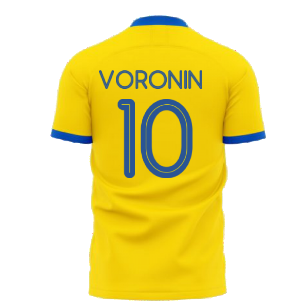 We Are With You Ukraine Concept Football Kit (Libero) (VORONIN 10)