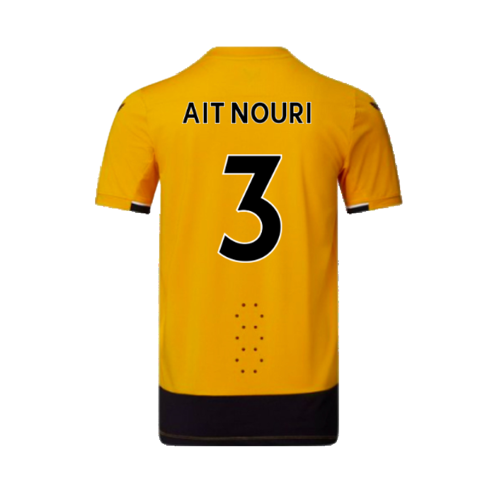 Wolves 2022-23 Pro Home Shirt (Sponsorless) (S) (Mint) (AIT NOURI 3)