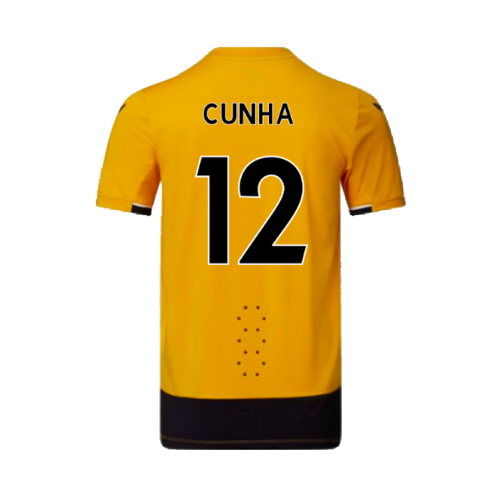 Wolves 2022-23 Pro Home Shirt (Sponsorless) (S) (Mint) (Cunha 12)