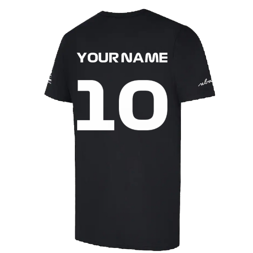 2022 Aston Martin Official SV T-Shirt (Black) (Your Name)