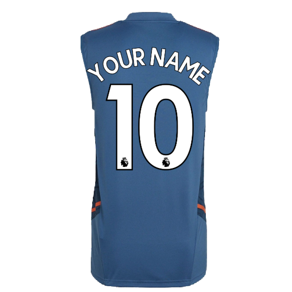 2022-2023 Man Utd Sleeveless Jersey (Blue) (Your Name)