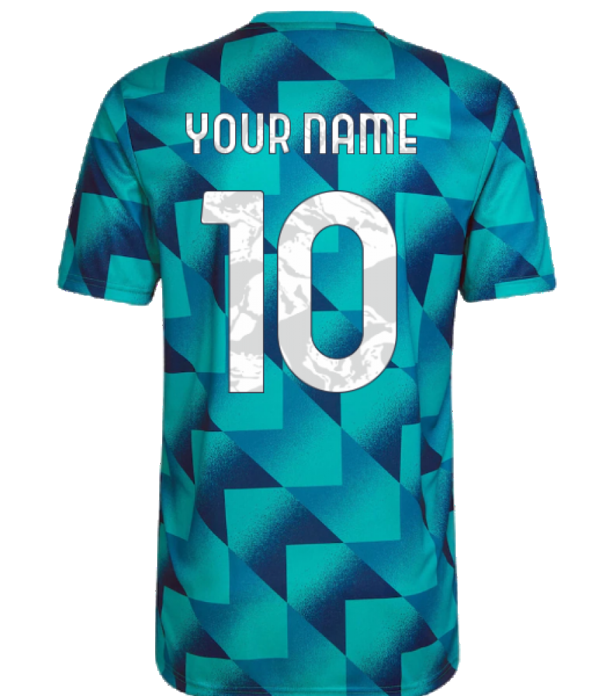 2022-2023 Juventus 22 Pre-Match Shirt (Hi-Res Aqua) (Your Name)