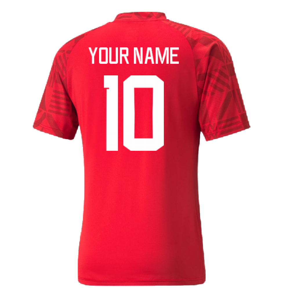 2022-2023 Serbia Pre-Match Jersey (Red) (Your Name)