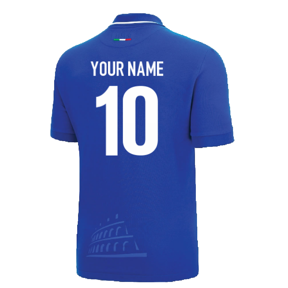 2022-2023 Italy Home Cotton Rugby Shirt (Your Name)