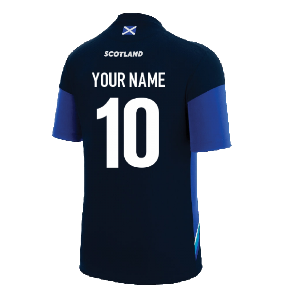 2022-2023 Scotland Player Gym Training T-Shirt (Navy) (Your Name)