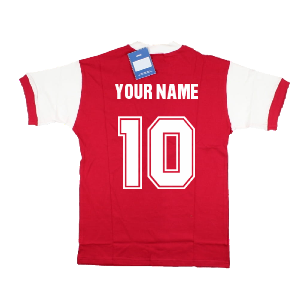 Arsenal Home 1970s Short Sleeve Shirt (Your Name)