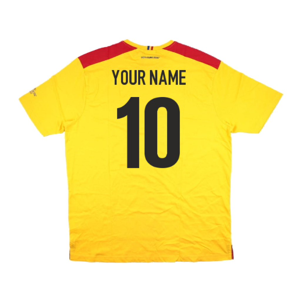 2016 Romania Core Tee (Yellow) (Your Name)