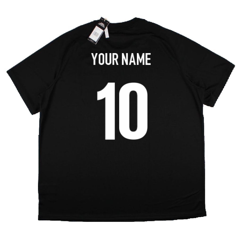 2022-2023 New Zealand All Blacks Tee (Black) (Your Name)