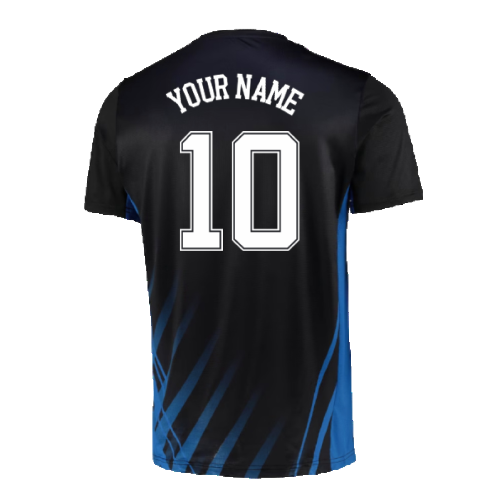 2022-2023 Rangers Training Tee (Black) (Your Name)