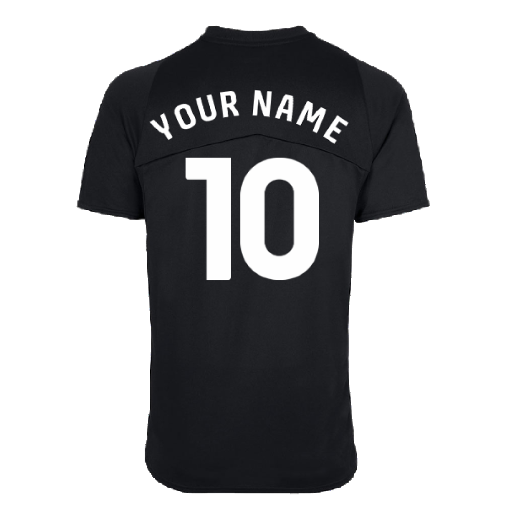 2022-2023 Burnley Training Shirt (Black) (Your Name)