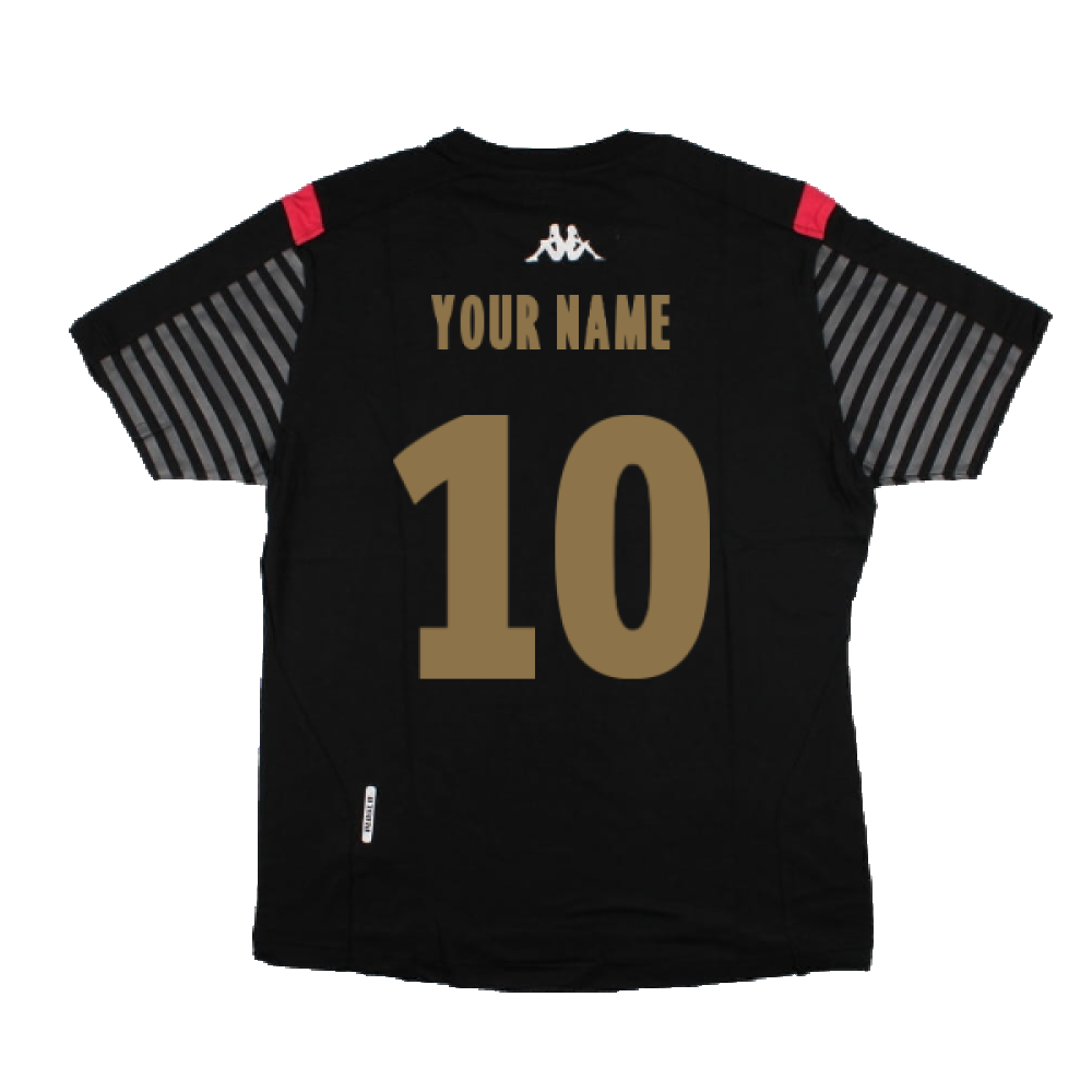 2019-2020 Monaco Official T-Shirt (Black) (Your Name)