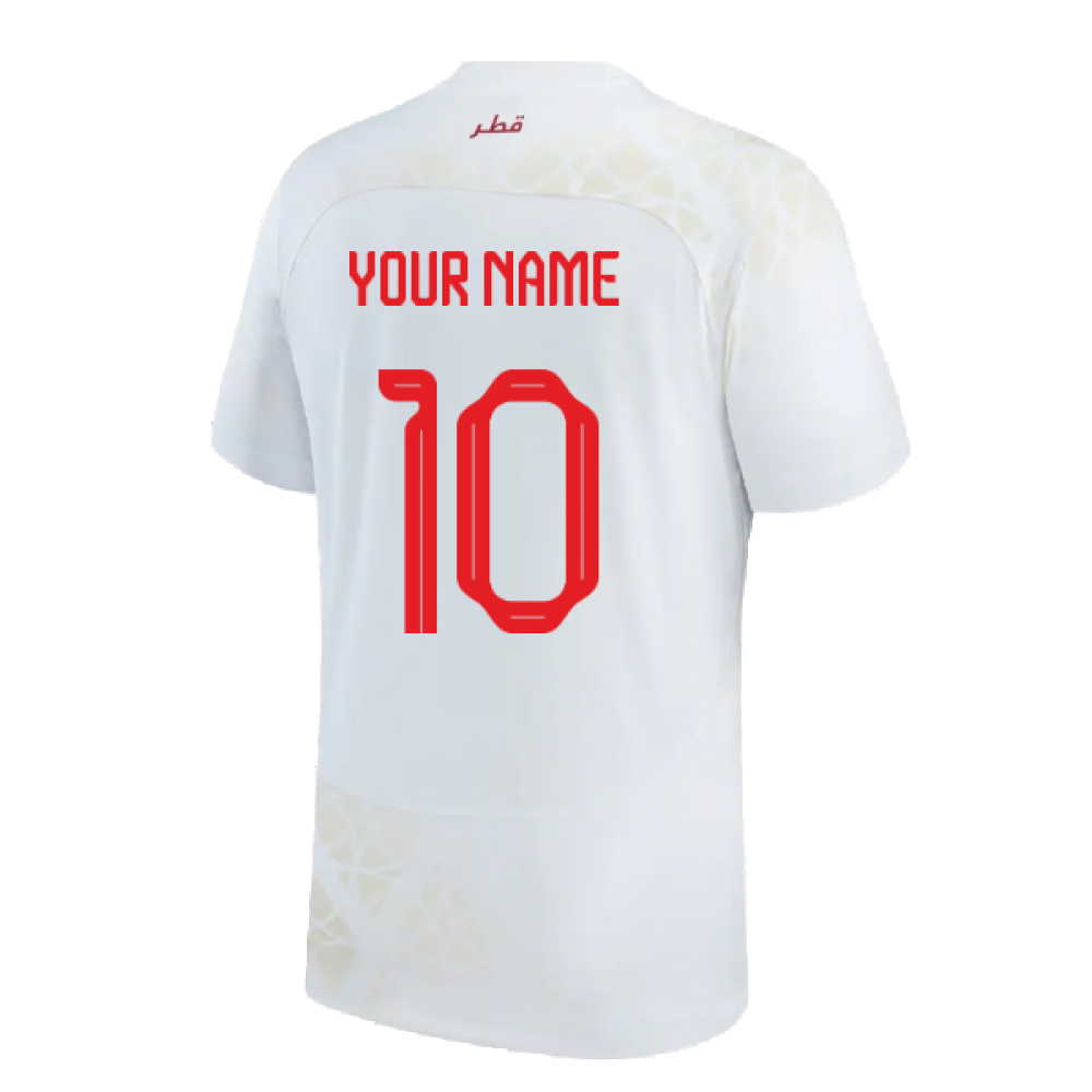 2022-2023 Qatar Away Shirt (Your Name)