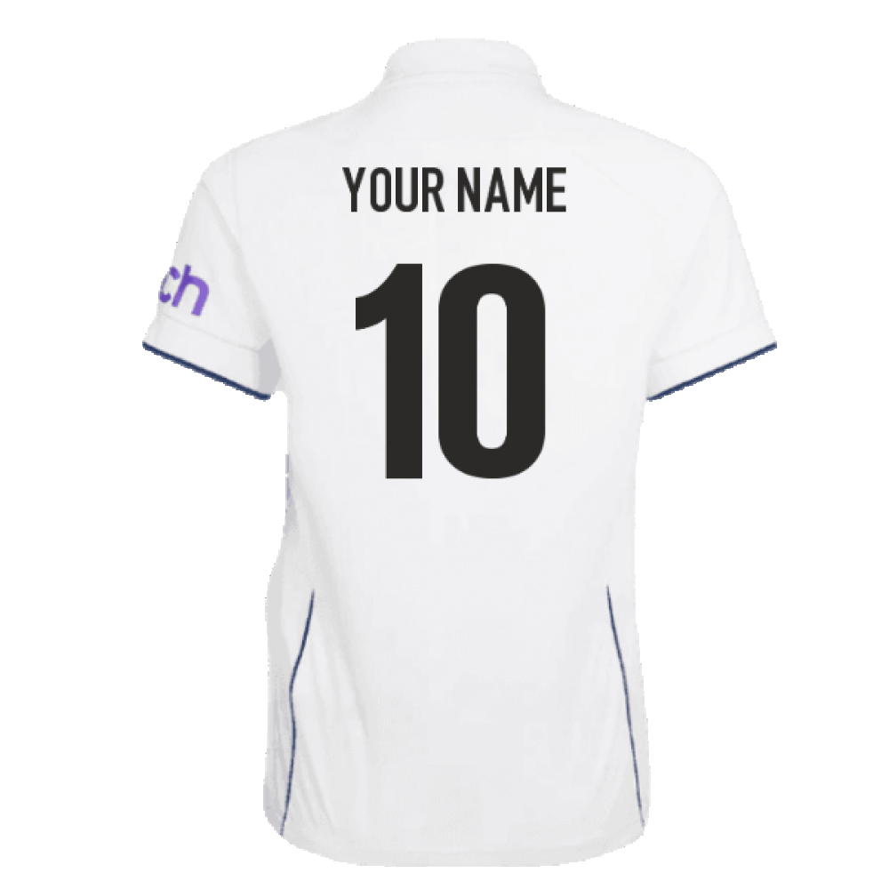 2023 England Test Replica Short Sleeve Jersey (Kids) (Your Name)