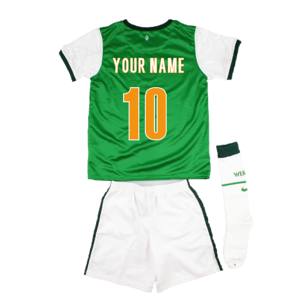 2009-2010 Werder Bremen Home Mini Kit (Your Name)