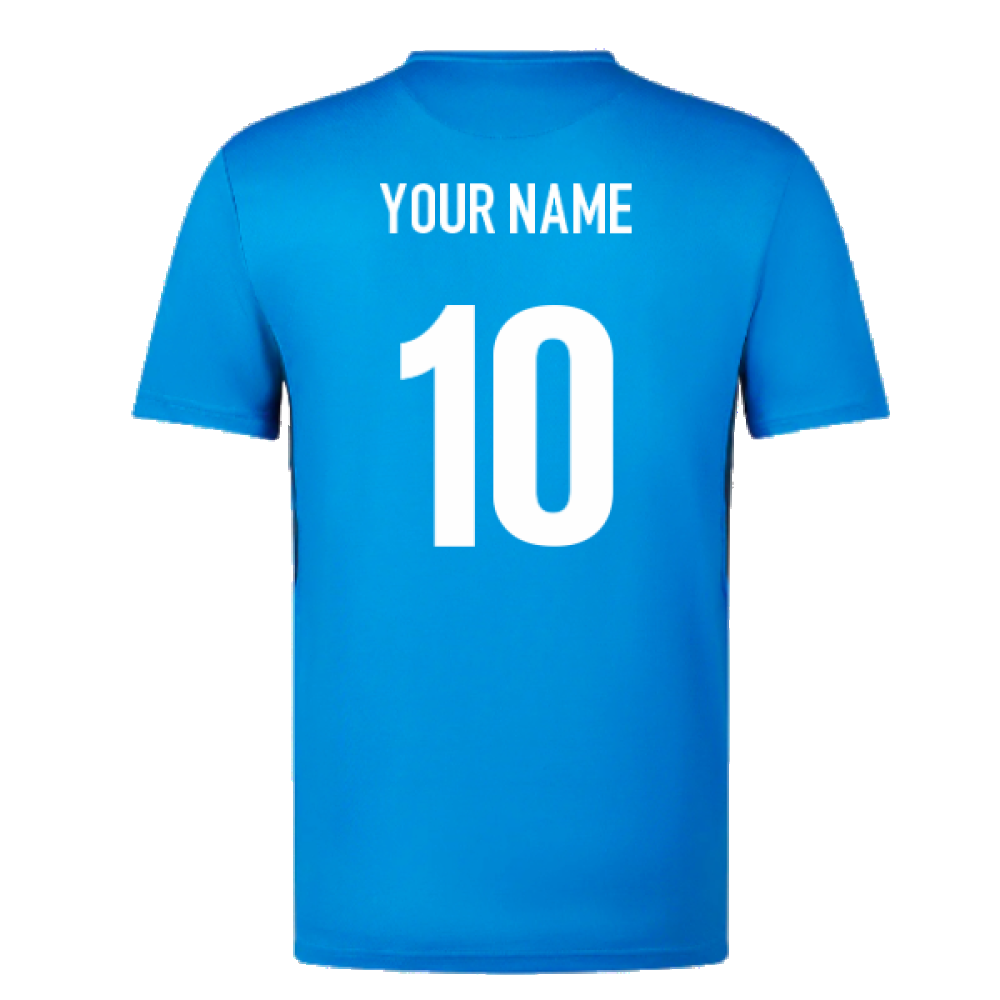 2023-2024 Leinster LS Mens Training Tee (Blue) (Your Name)