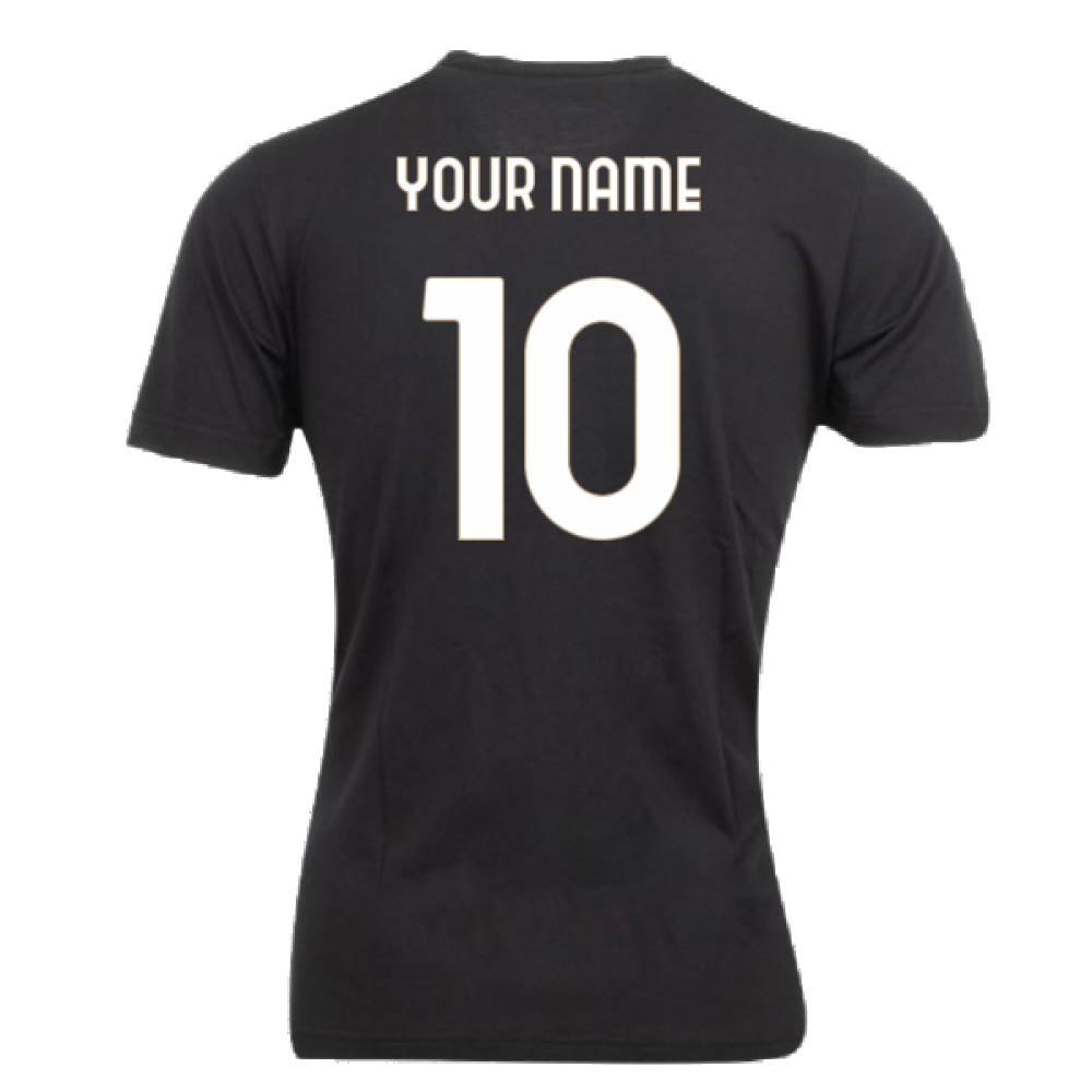 2023 Lazio Special Anniversary Logo Tee (Black) (Your Name)