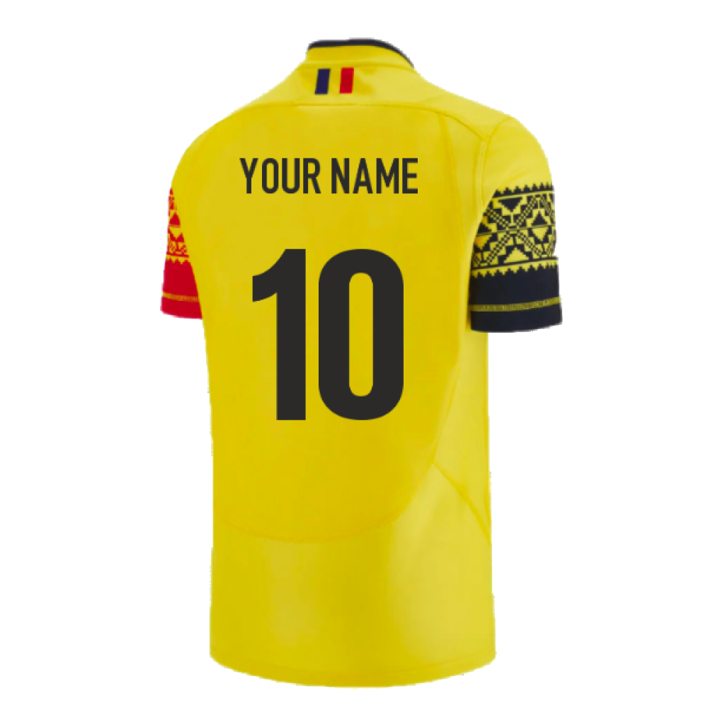 Romania Rugby RWC 2023 Home Match Day Replica Shirt (Your Name)