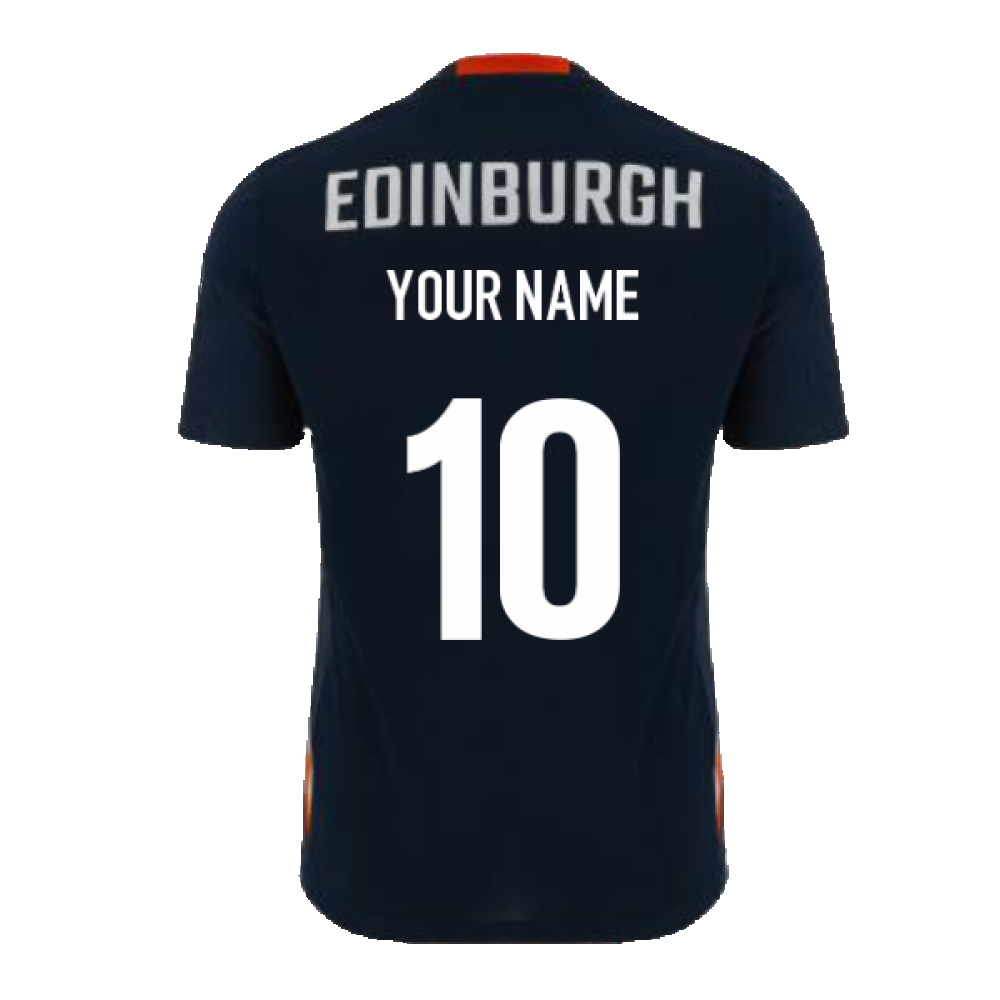 2023-2024 Edinburgh Rugby Training Player Shirt (Navy) (Your Name)