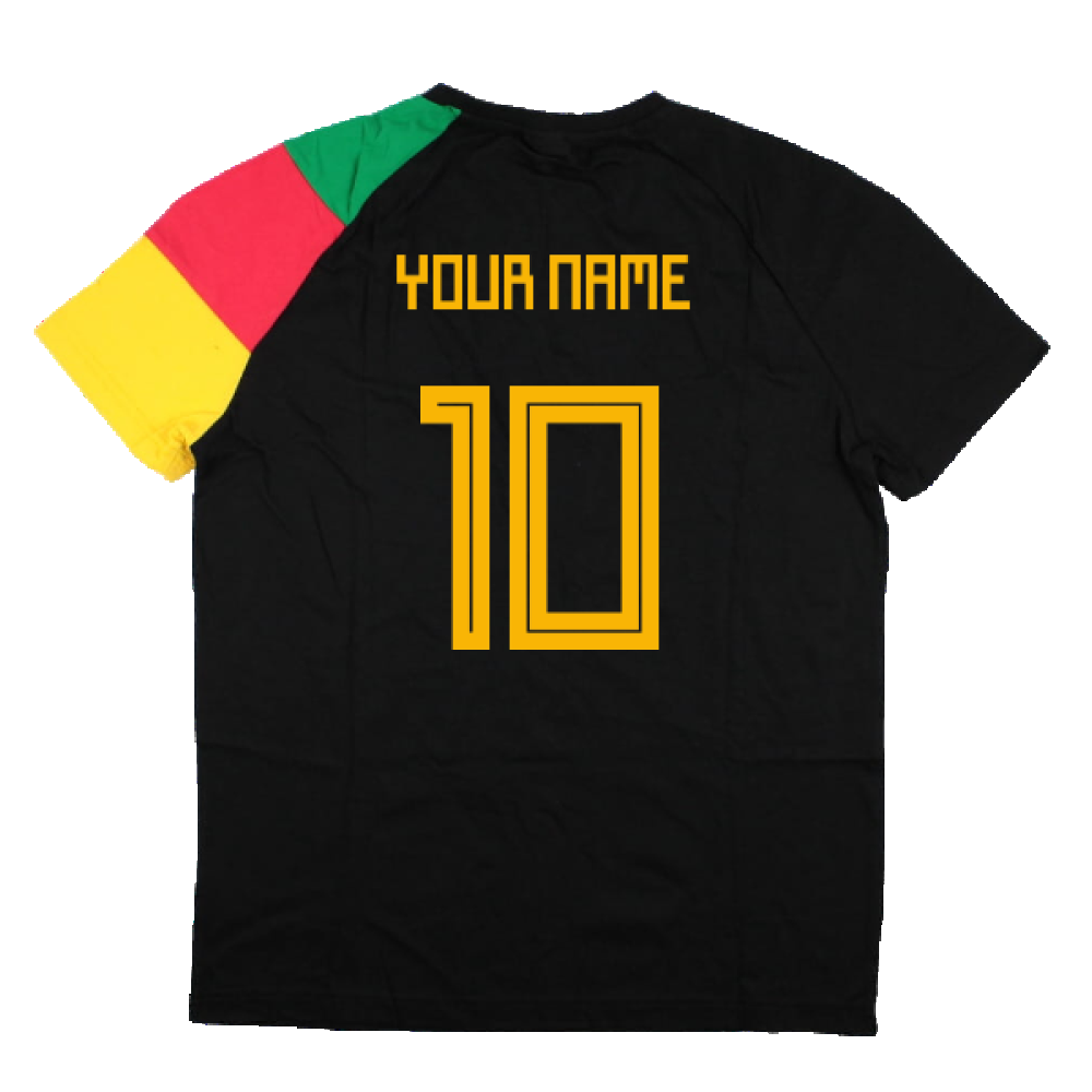 2019-2020 Cameroon Fanwear Tee (Black) (Your Name)