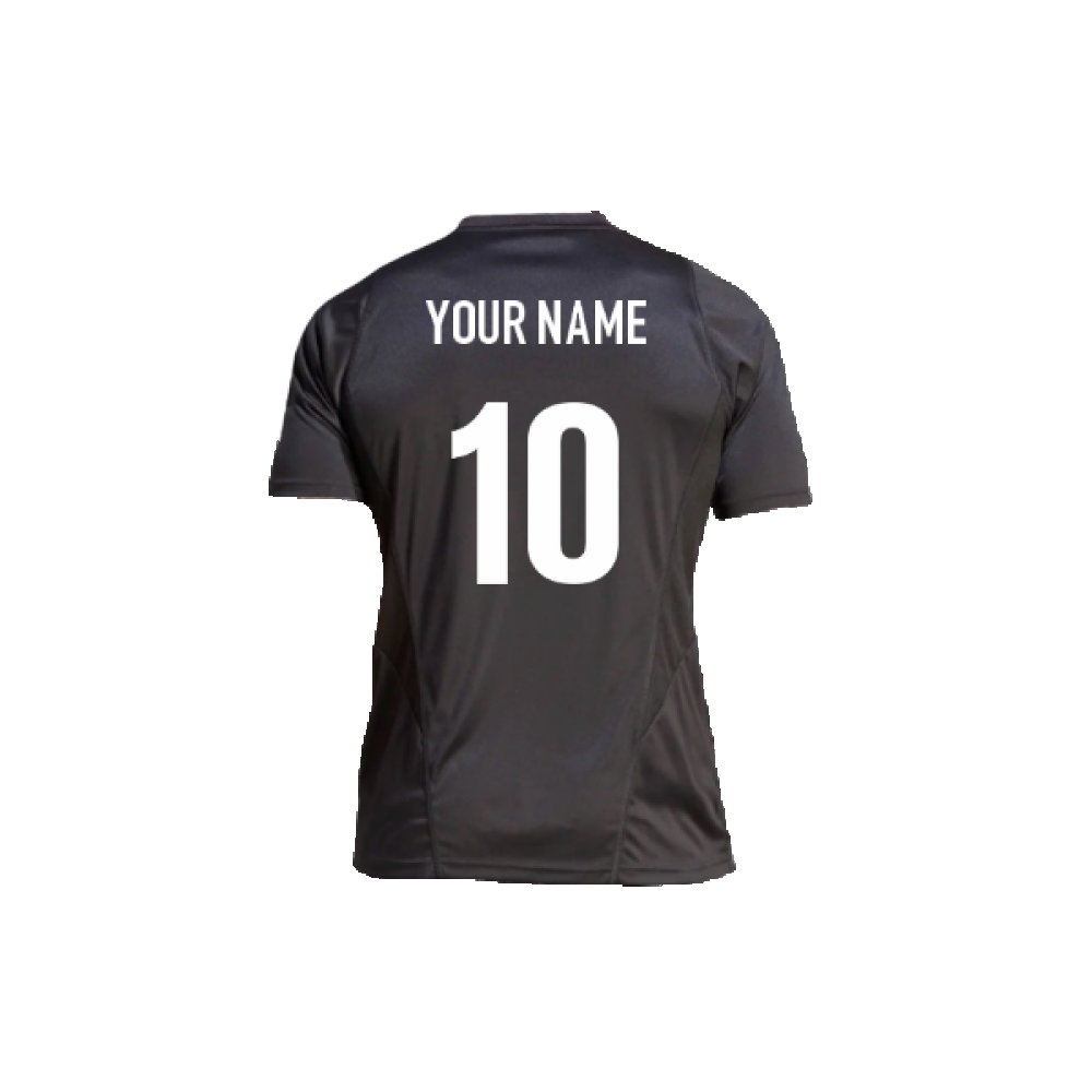 2023-2024 All Blacks Rugby Supporters Tee (Black) (Your Name)