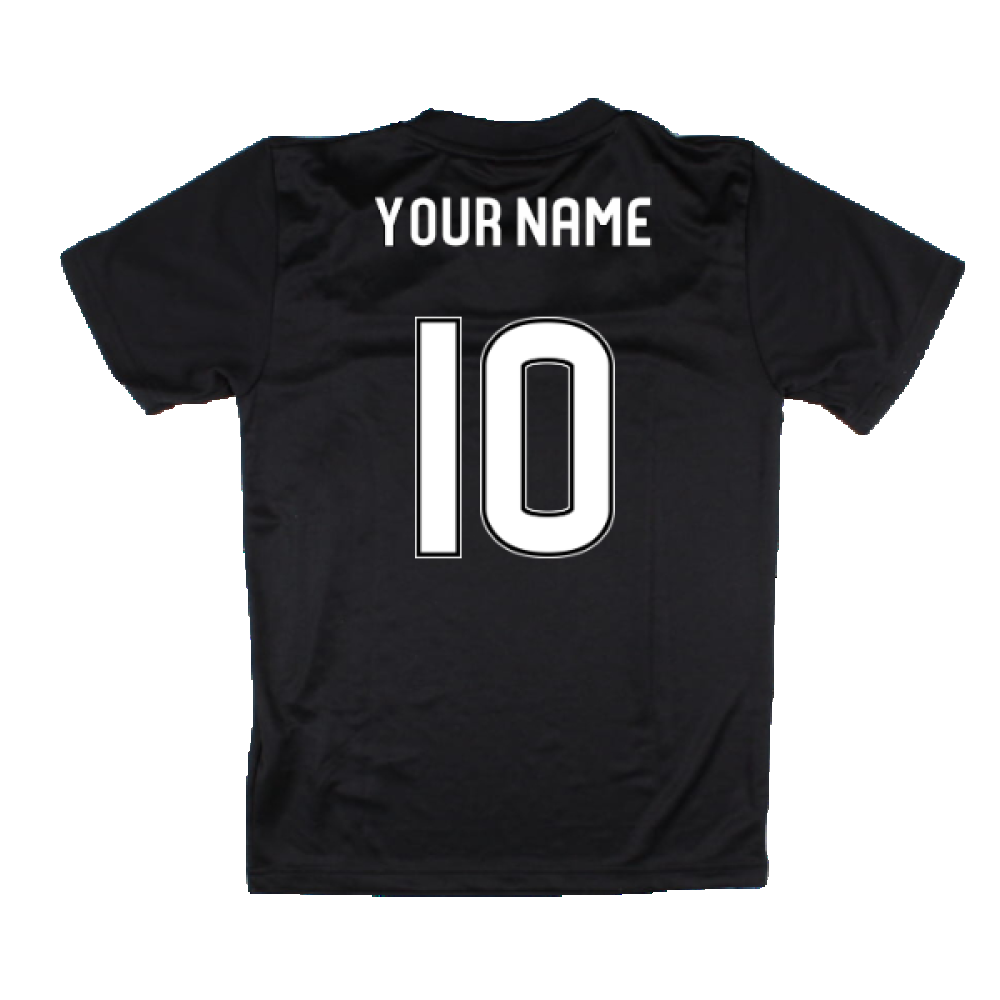 2015-2016 Airdrie Pre-Match Training Shirt (Black) - Kids (Your Name)