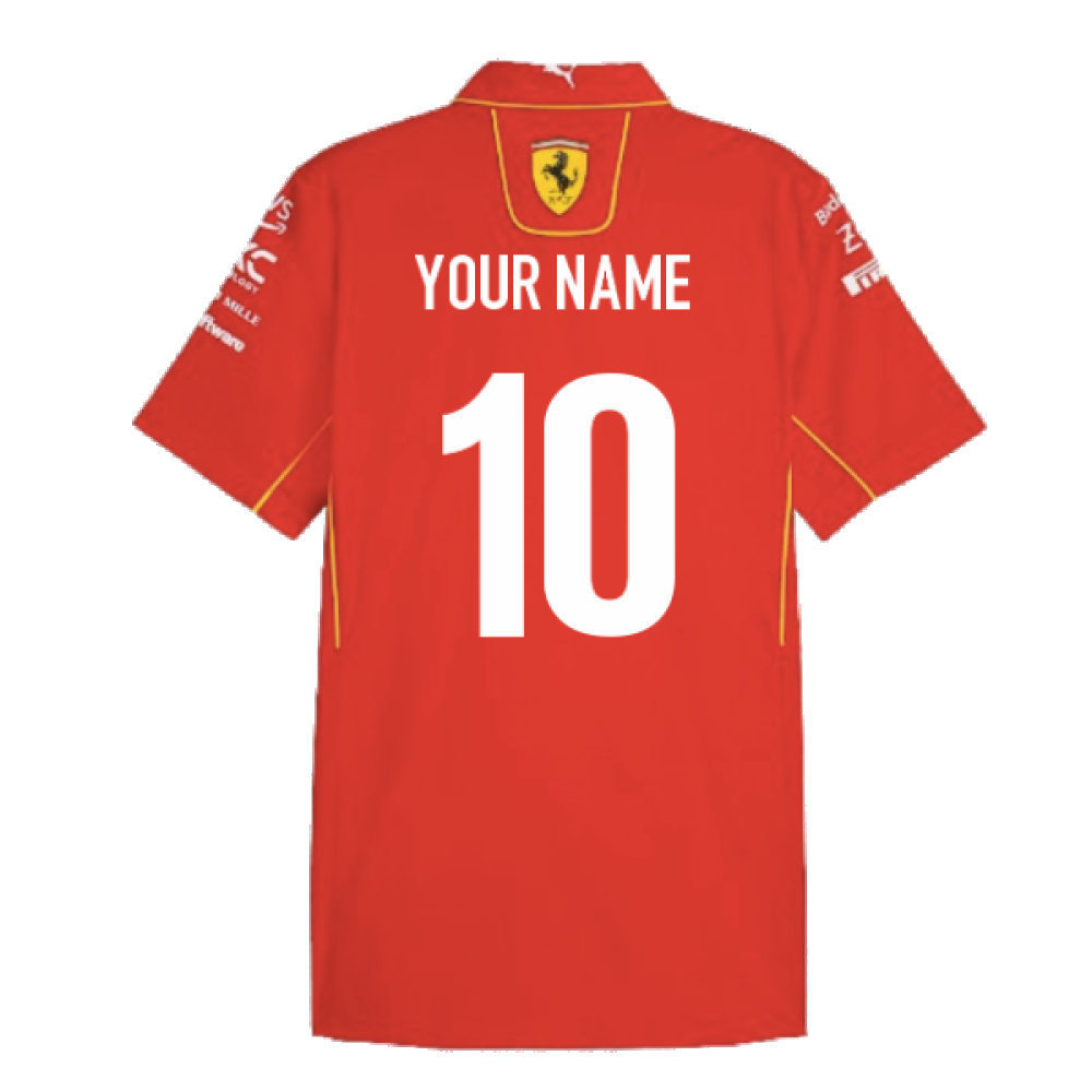 2024 Scuderia Ferrari Team Shirt (Red) (Your Name)