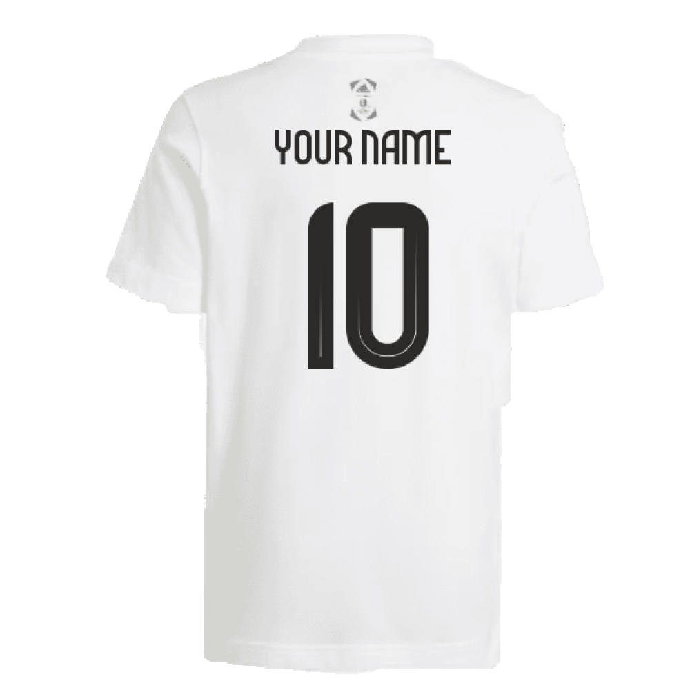 adidas Euro 2024 Official Emblem Trophy T-Shirt - White (Your Name)