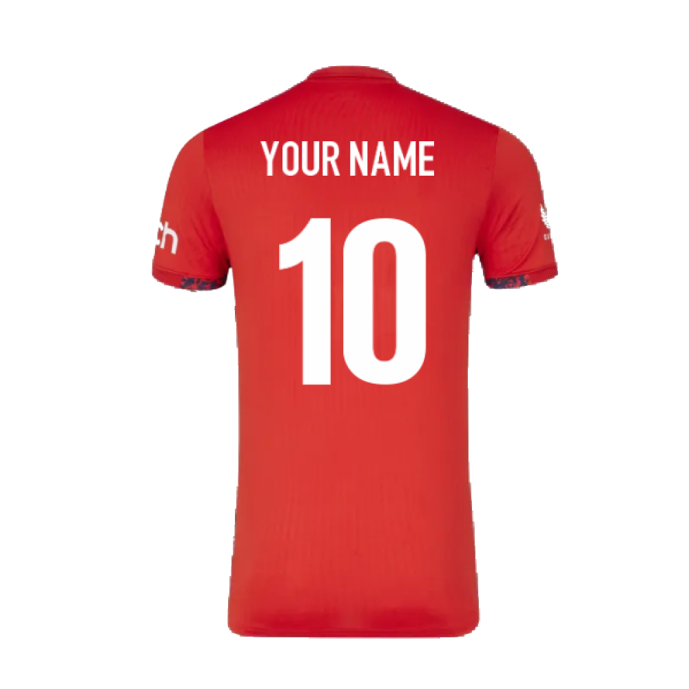 2024 England Cricket T20 Replica S/S T-Shirt - World Cup (Your Name)