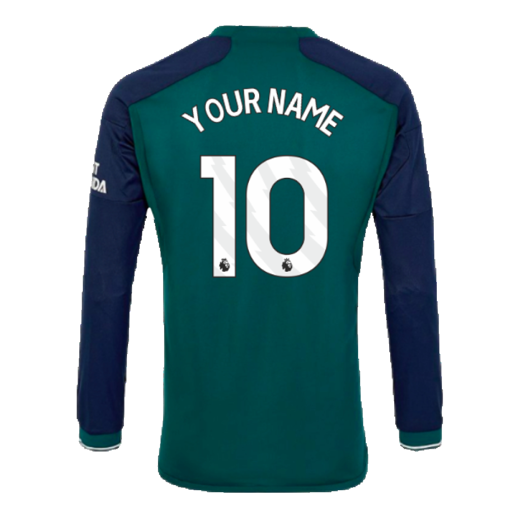 2023-2024 Arsenal Long Sleeve Third Shirt (Your Name)