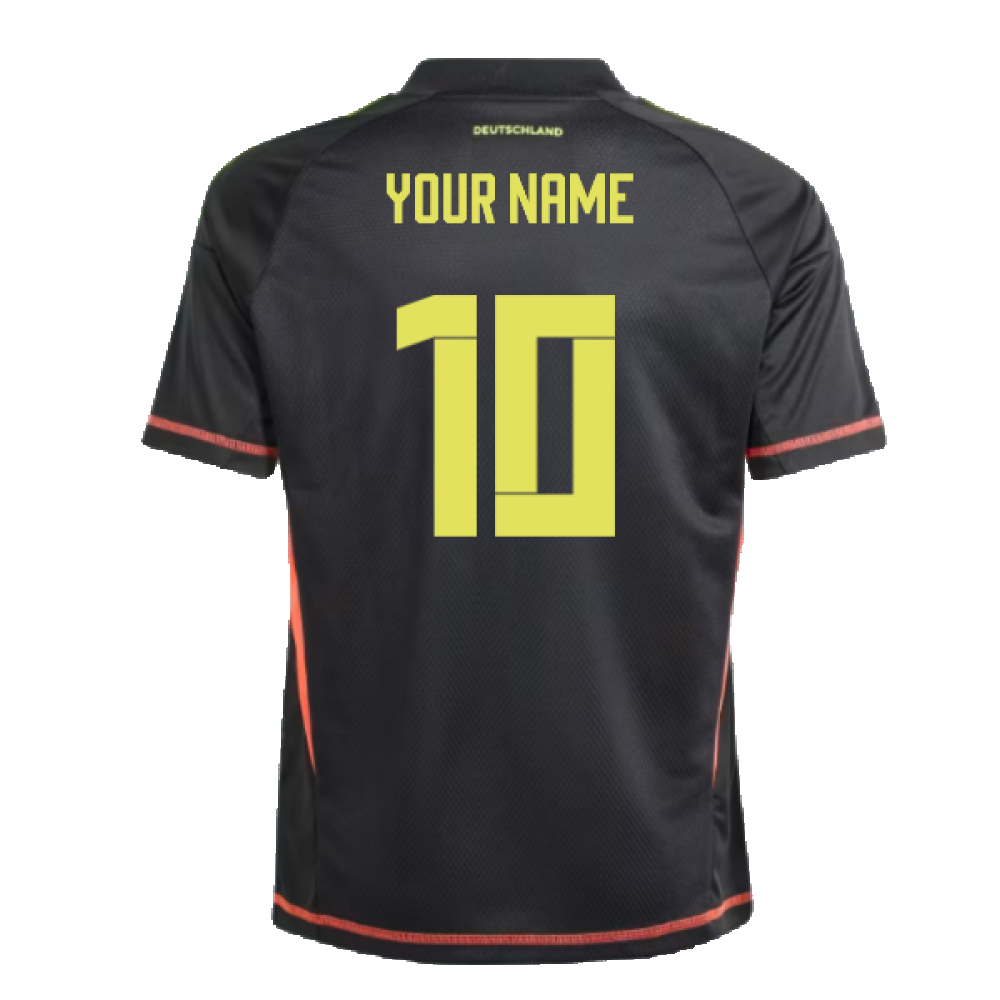 2024-2025 Germany Home Goalkeeper Shirt (Black) - Kids (Your Name)