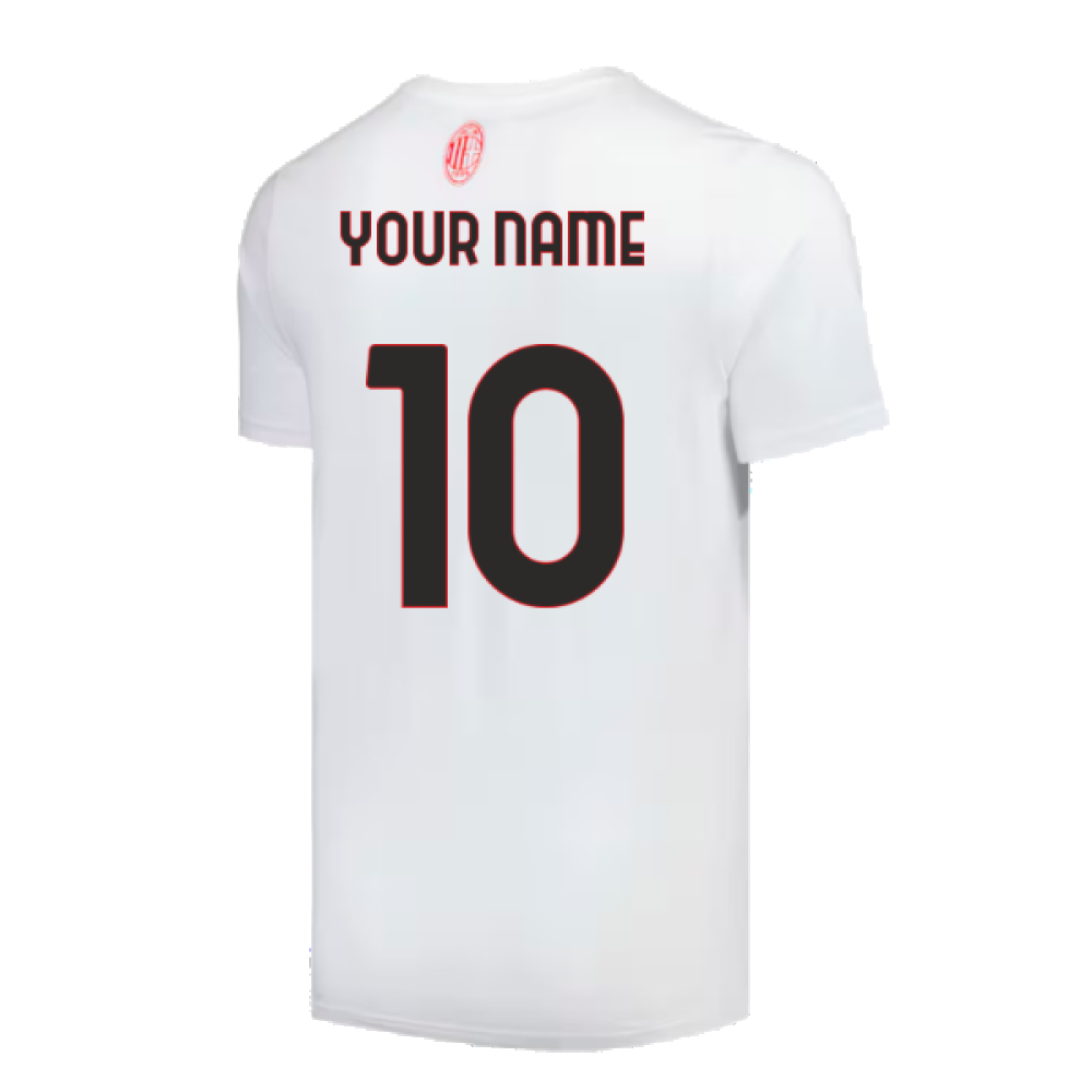 2024-2025 AC Milan ftblCulture Tee (White) (Your Name)