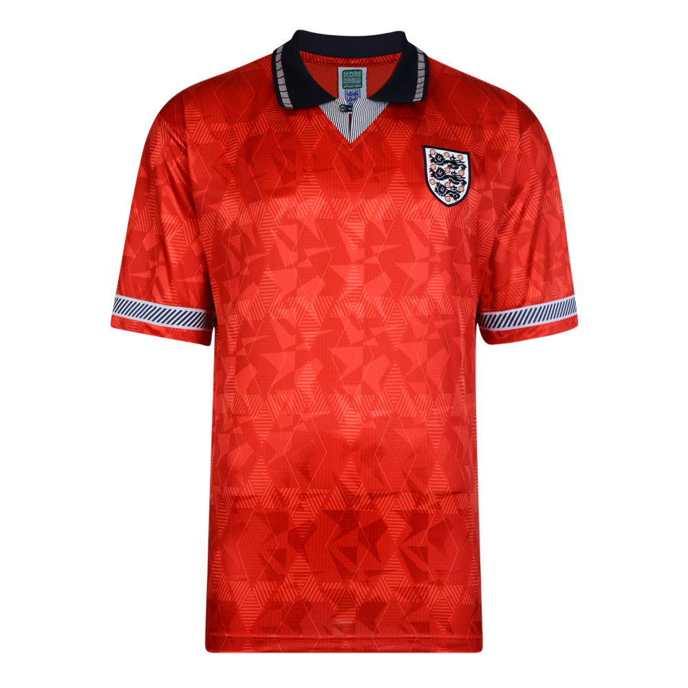 Score Draw England World Cup 1990 Away Shirt (Pearce 3)