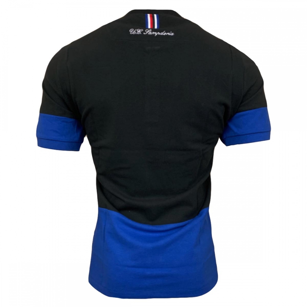 2020-2021 Sampdoria Travel Cotton Polo Shirt (Black)