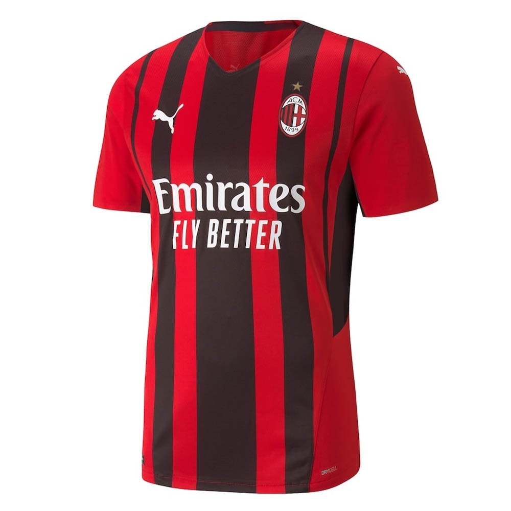 2021-2022 AC Milan Authentic Home Shirt (IBRAHIMOVIC 11)