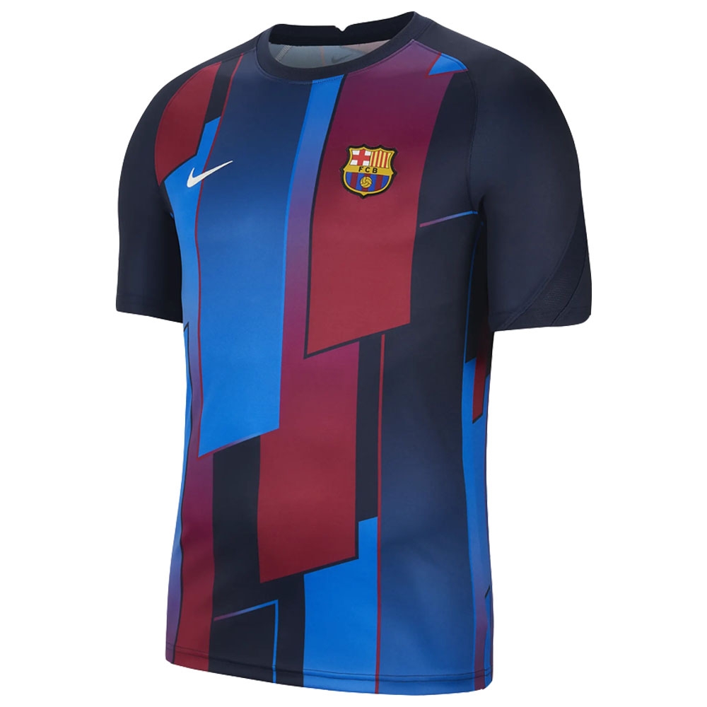 2021-2022 Barcelona Pre-Match Training Shirt (Blue) - Kids (R.ARAUJO 4)