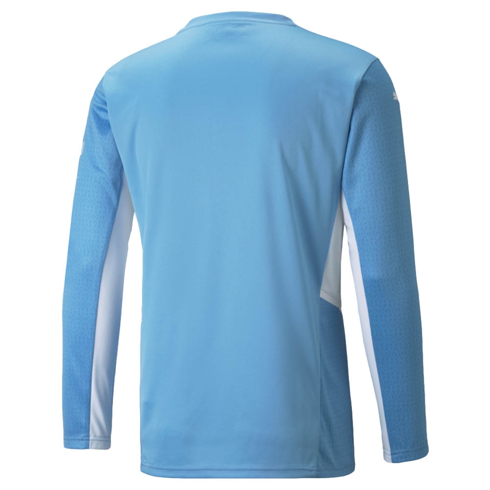 2021-2022 Man City Long Sleeve Home Shirt (AKE 6)