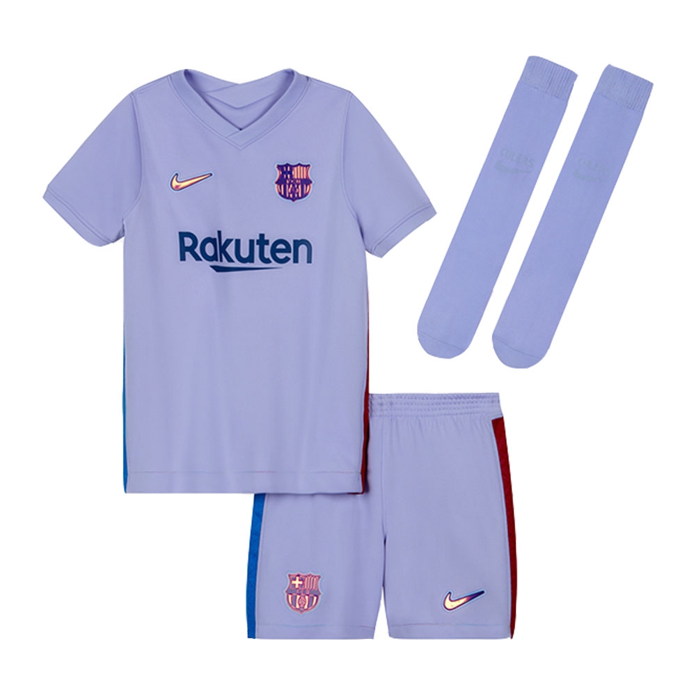 2021-2022 Barcelona Infants Away Kit (MINGUEZA 28)