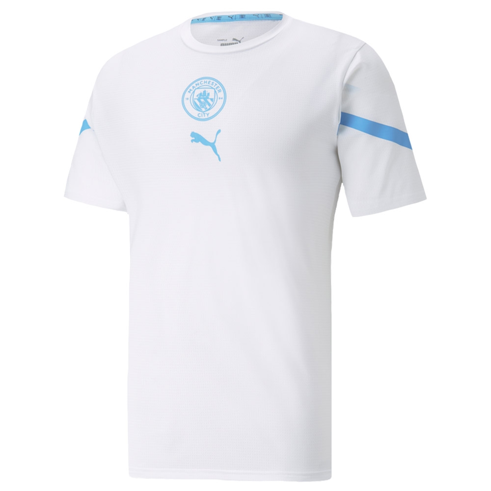 2021-2022 Man City Pre Match Jersey (White) - Kids (Your Name)