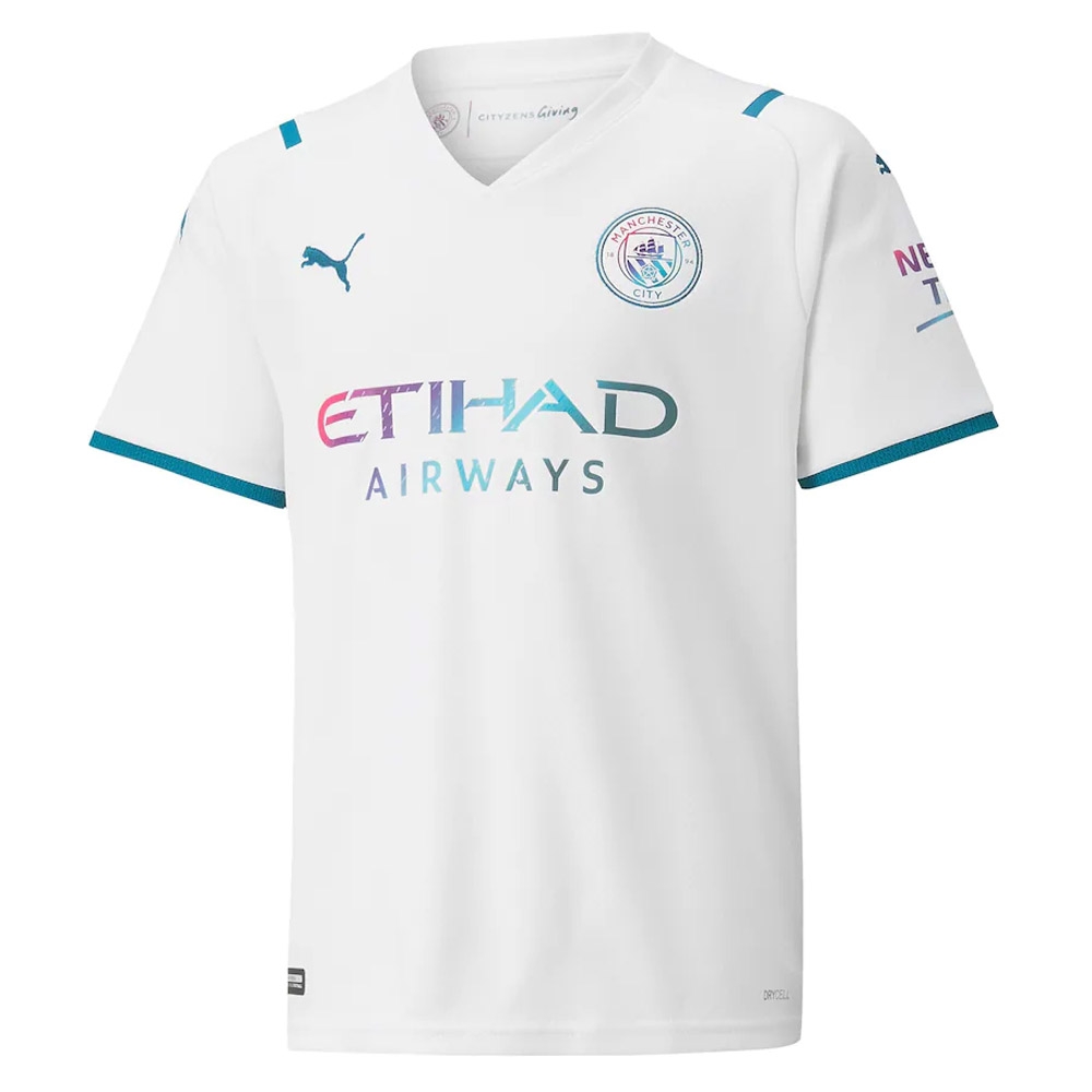 2021-2022 Man City Away Shirt (Kids) (DUNNE 22)