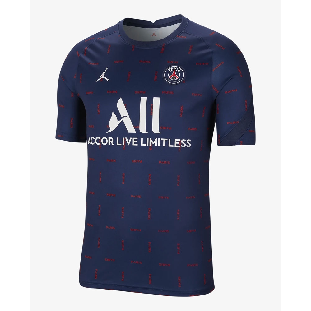 PSG 2021-2022 Pre-Match Training Shirt (Navy) (MESSI 30)